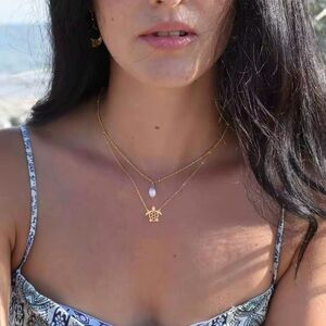 18k Gold Plated *Turtle Pendant* Necklace